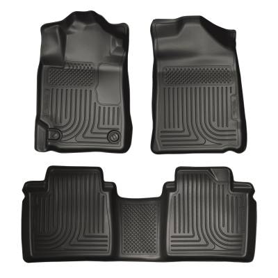 Husky Liners - Husky Liners Floor Liners Front & 2nd Row 07-11 Toyota Camry (Footwell Coverage) WeatherBeater-Black 98511 - Image 1