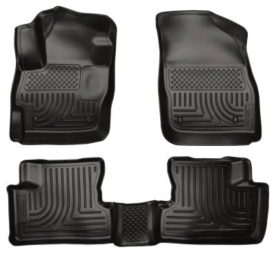 Husky Liners - Husky Liners Floor Liners Front & 2nd Row 10-13 Mazda 3 (Footwell Coverage) WeatherBeater-Black 98631 - Image 1