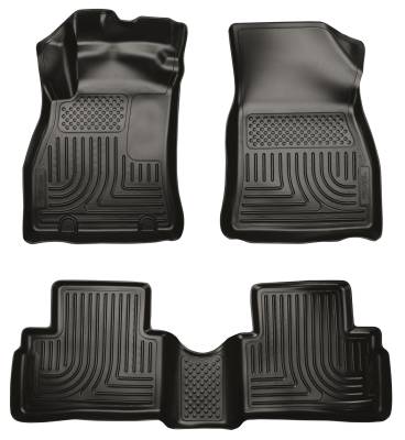 Husky Liners - Husky Liners Floor Liners Front & 2nd Row 11-14 Nissan Juke (Footwell Coverage) WeatherBeater-Black 98621 - Image 1