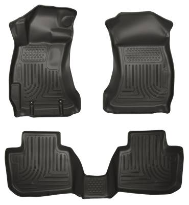 Husky Liners - Husky Liners Floor Liners Front & 2nd Row 10-12 Subaru Legacy/Outback (Footwell Coverage) WeatherBeater-Black 98841 - Image 1