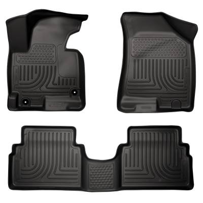 Husky Liners - Husky Liners Floor Liners Front & 2nd Row 11-13 Hyundia Tuscon (Footwell Coverage) WeatherBeater-Black 98881 - Image 1