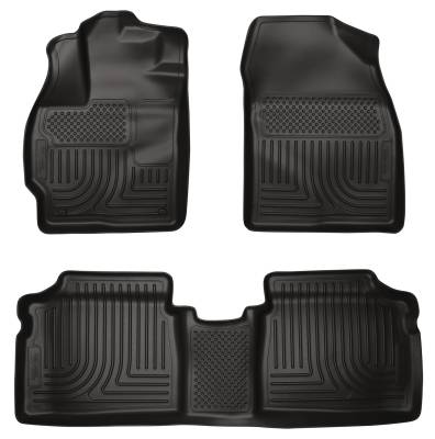 Husky Liners - Husky Liners Floor Liners Front & 2nd Row 10-14 Toyota Prius Standard Model (Footwell Coverage) WeatherBeater-Black 98921 - Image 1