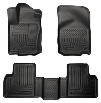 Husky Liners - Husky Liners Floor Liners Front & 2nd Row 12-15 Mercedes-Benz GL350/Gl450/ML350 (Footwell Coverage) WeatherBeater-Black 98981 - Image 1