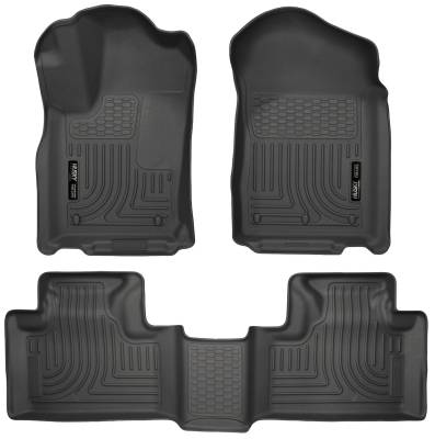 Husky Liners - Husky Liners Floor Liners Front & 2nd Row 11-15 Dodge Durango (Footwell Coverage) WeatherBeater-Black 99051 - Image 1