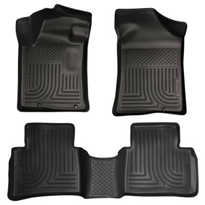 Husky Liners - Husky Liners Floor Liners Front & 2nd Row 13-15 Nissan Altima Nov 2012 Or Newer (Footwell Coverage) WeatherBeater-Black 99641 - Image 1