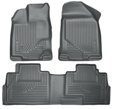 Husky Liners - Husky Liners Floor Liners Front & 2nd Row 07-15 Ford Edge/Lincoln MKX (Footwell Coverage) WeatherBeater-Grey 99762 - Image 1