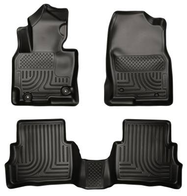 Husky Liners - Husky Liners Floor Liners Front & 2nd Row 13-16 Mazda CX-5 (Footwell Coverage) WeatherBeater-Black 99731 - Image 1