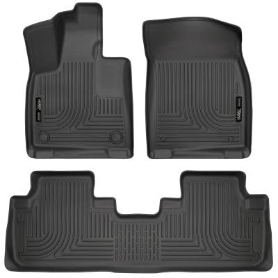 Husky Liners - Husky Liners Floor Liners Front and 2nd Row 16-17 Lexus RX350/RX450h WeatherBeater Black 99651 - Image 2