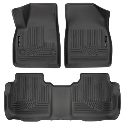 Husky Liners - Husky Liners Floor Liners Front and 2nd Row 2017 Cadillac XT5/GMC Acadia WeatherBeater Black 99141 - Image 2