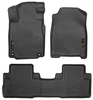 Husky Liners - Husky Liners 15-16 Honda CR-V Front & 2nd Seat Floor Liners Black 98471 - Image 1