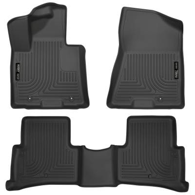 Husky Liners - Husky Liners 17-18 Kia Sportage Front & 2nd Seat Floor Liners Black 99891 - Image 1