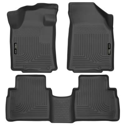 Husky Liners - Husky Liners 16-17 Nissan Maxima Front & 2nd Seat Floor Liners Black 99621 - Image 1