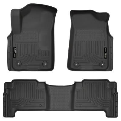 Husky Liners - Husky Liners Weatherbeater Front And 2nd Seat Floor Liners 19-20 Infiniti QX80/Nissan Armada Black 95671 - Image 4