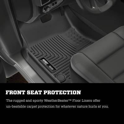 Husky Liners - Husky Liners Weatherbeater Front And 2nd Seat Floor Liners 19 Ram 3500 Crew Cab Pickup Black 94091 - Image 1