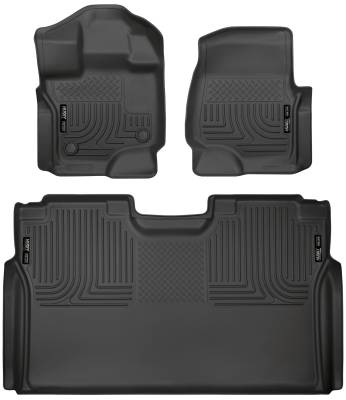 Husky Liners - Husky Liners Weatherbeater Front And 2nd Seat Floor Liners 15-20 Ford F-150 SuperCrew Cab Pickup Black 94041 - Image 4