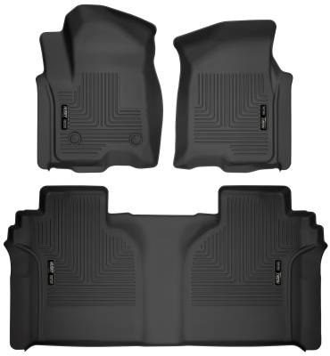 Husky Liners - Husky Liners Weatherbeater Front And 2nd Seat Floor Liners 19-20 Chevrolet Silverado/GMC Sierra 1500/2500 HD/3500 HD Crew Cab Black 94021 - Image 4