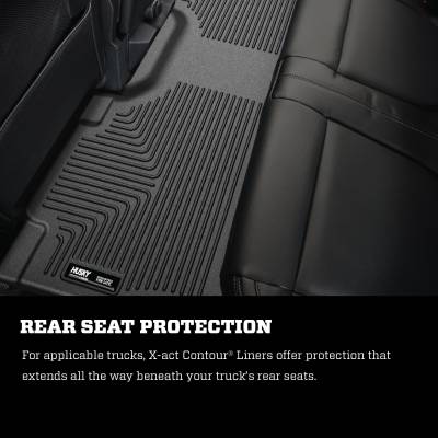 Husky Liners - Husky Liners X-ACT Contour Front And 2nd Seat Floor Liners 19 Ram 2500 Crew Cab Pickup Black 54788 - Image 2