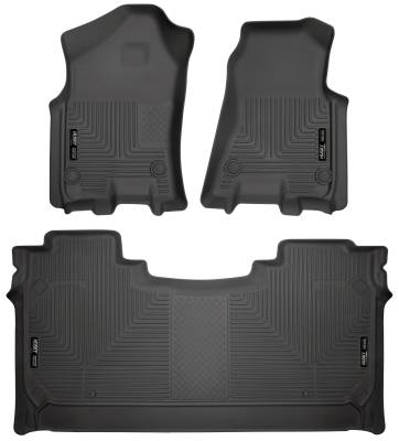 Husky Liners - Husky Liners Weatherbeater Front And 2nd Seat Floor Liners 19-20 Ram 1500 Crew Cab Pickup Black 94001 - Image 4