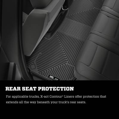 Husky Liners - Husky Liners X-ACT Contour Front And 2nd Seat Floor Liners 19-20 Ram 1500 Crew Cab Pickup Black 54608 - Image 2