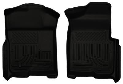 Husky Liners - Husky Liners Floor Liners Front 09-14 Ford F-150 WeatherBeater-Black 18331 - Image 1