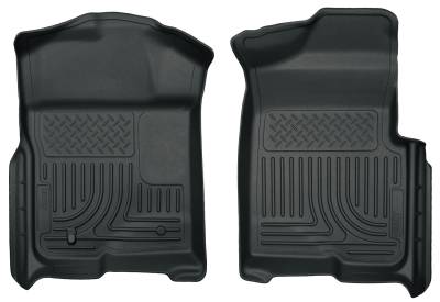 Husky Liners - Husky Liners Floor Liners Front 09-14 Ford F-150 WeatherBeater-Grey 18332 - Image 1