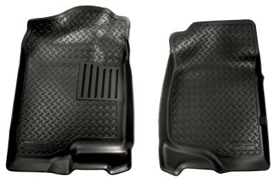 Husky Liners - Husky Liners Floor Liners Front 07-13 Escalade/Avalanche/Silverado/Sierra/Tahoe Classic Style-Black 31411 - Image 1