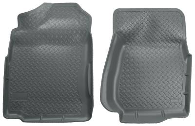 Husky Liners - Husky Liners Floor Liners Front 99-07 Silverado/Sierra Standard Cab Classic Style-Grey 31402 - Image 1