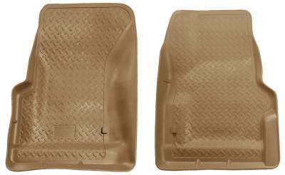 Husky Liners - Husky Liners Floor Liners Front 97-06 Jeep Wrangler Classic Style-Tan 31733 - Image 1