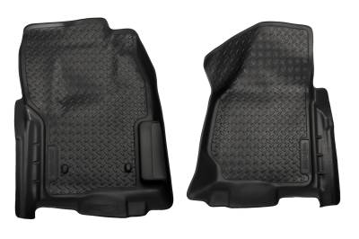 Husky Liners - Husky Liners Floor Liners Front 12-15 F Series W/Foot Rest Drivers Side Classic Style-Black 33841 - Image 1