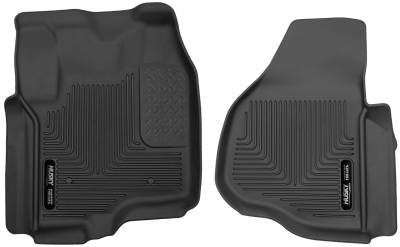 Husky Liners - Husky Liners Floor Liners Front 12-15 F Series SuperCab/Crew Cab X-Act Contour-Black 53321 - Image 1
