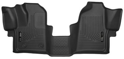 Husky Liners - Husky Liners Floor Liners Front 2015 Ford Transit-Black X-Act Contour 53481 - Image 1