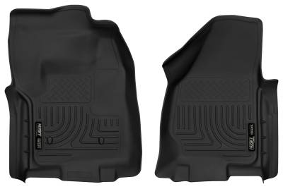 Husky Liners - Husky Liners 12-16 Ford F-250/F-350/F-450 Super Duty Front Floor Liners Black 52761 - Image 1
