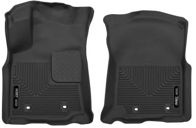 Husky Liners - Husky Liners 2018 Toyota Tacoma Automatic Transmission Front Floor Liners Black 53751 - Image 1