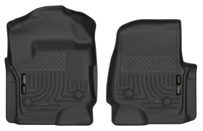Husky Liners - Husky Liners 17-18 Ford F-250/F-350/F-450 Super Duty Front Floor Liners Black 52731 - Image 1