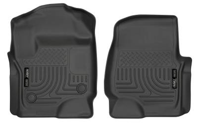 Husky Liners - Husky Liners 17-18 Ford F-250/ /F-350/F-450 Super Duty Front Floor Liners Black 13301 - Image 1