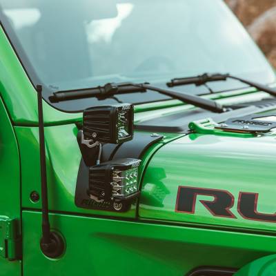 Rigid Industries - Rigid Industries 2018 Jeep Wrangler JL Cowl Mount Tall Standoff Kit 41658 - Image 2