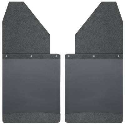 Husky Liners - Husky Liners Kick Back Mud Flaps 14" Wide Black Top and Black Weight Universal Fit 17112 - Image 1