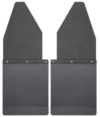 Husky Liners - Husky Liners Kick Back Mud Flaps Front 12" Wide Black Top and Black Weight 88-16 Ford F Series 17105 - Image 1