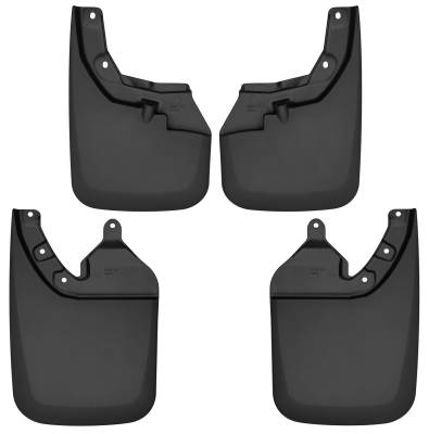 Husky Liners - Husky Liners 16-18 Toyota Tacoma Vehicle Has OE Fender Flares Front and Rear Mud Guard Set Black 56946 - Image 1