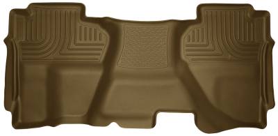 Husky Liners - Husky Liners Floor Liners 2nd Seat (Full Coverage) 07-13 Silverado/Sierra Extended Cab WeatherBeater-Tan 19193 - Image 1