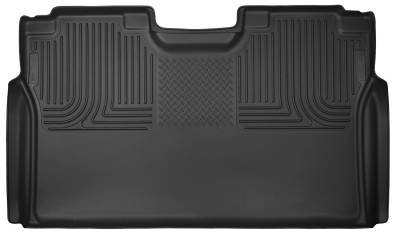 Husky Liners - Husky Liners Floor Liners 2nd Seat (Full Coverage) 2015 Ford F-150 SuperCrew X-Act Contour-Black 53491 - Image 1