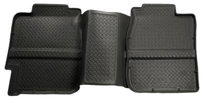 Husky Liners - Husky Liners 2nd Seat Floor Liner 99-07 Silverado/Sierra Extended Cab-Black Classic Style 61361 - Image 1