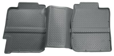 Husky Liners - Husky Liners 2nd Seat Floor Liner 99-07 Silverado/Sierra Extended Cab-Grey Classic Style 61362 - Image 1