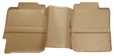 Husky Liners - Husky Liners 2nd Seat Floor Liner 99-07 Silverado/Sierra Extended Cab-Tan Classic Style 61363 - Image 1