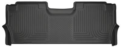 Husky Liners - Husky Liners 17-18 Ford F-250/F-350/F-450 Super Duty Vehicle Has Factory Storage Box 2nd Seat Floor Liner Black 14401 - Image 1