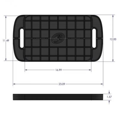 S&B - S&B Tool Tray Silicone Large Color Charcoal 80-1004L - Image 2