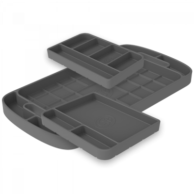 S&B - S&B Tool Tray Silicone 3 Piece Set Color Charcoal 80-1004 - Image 1