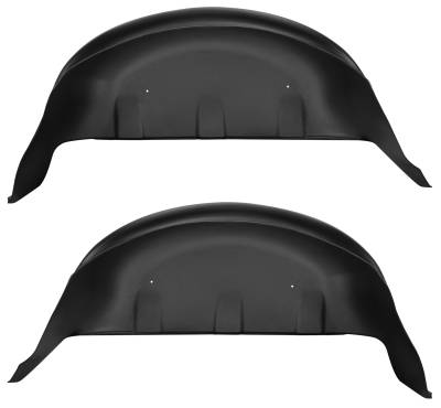 Husky Liners - Husky Liners 17-18 Ford F-250 Super Duty, 17-18 Ford F-350 Super Duty Rear Wheel Well Guards Black 79131 - Image 1