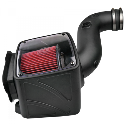 S&B - S&B Cold Air Intake For 06-07 Chevrolet Silverado GMC Sierra V8-6.6L LLY-LBZ Duramax Cotton Cleanable Red 75-5080 - Image 1