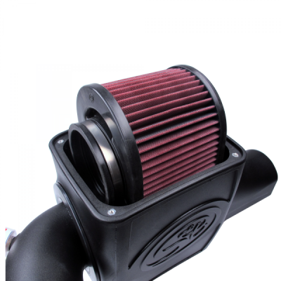 S&B - S&B Cold Air Intake For 03-07 Ford F250 F350 F450 F550 V8-6.0L Powerstroke Cotton Cleanable Red 75-5070 - Image 5